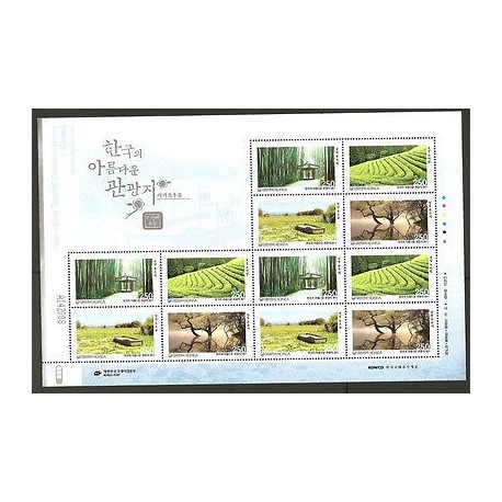 O)2011 KOREA, TREES, MANGLAR, MINI SHEET MNH