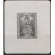 O) 1945 LUXEMBOURG, VIRGIN OUR LORD COMFORTER OF THE AFFLICTED, BLACK SOUVENIR X