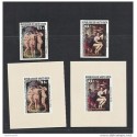 O) 1977 AFRICA - UPPER VOLTA, PROOF AND STAMPS, NAKED, PAINTING PETER PAUL RUBE