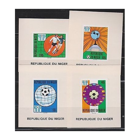 O) 1978 NIGER, PROOF, WORLD CUP SOCCER ARGENTINA 1978, FOOTBALL