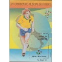 O) 1990 BRAZIL, XIV WORLD FOOTBALL CHAMPIONSHIP, SOUVENIR MNH