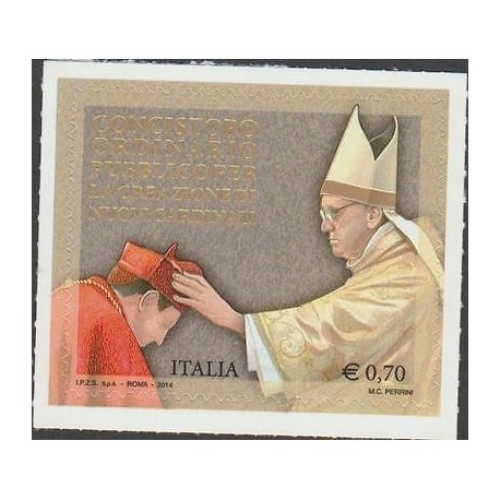 O) 2014 ITALY, POPE FRANCIS - JORGE MARIO BERGOGLIO- FRANCISCO, ADHESIVE - STICK