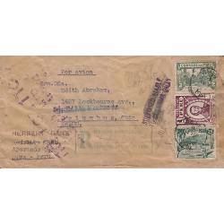 G)1948 PERU, HISTORIC FIG TREE-TORIBIO DE LUZURIAGA-VIEW OF TARMA, AIRMAIL REGIS