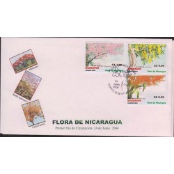 O) 2004 NICARAGUA, TREE- FLORA, FDC XF. 