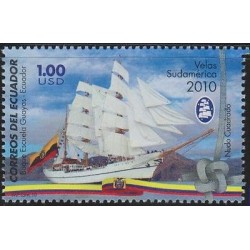 O) 2010 ECUADOR, GUAYAS TRAINING SHIP, BOAT, STAMP MNH