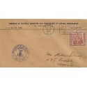 G)1936 PHILIPPINES, MANILA TRADE CENTER OF THE PACIFIC SEAL, PRESIDENT MANUEL L.