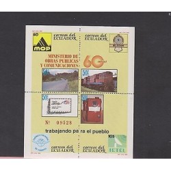 O) 1989 ECUADOR, MINISTRY OF PUBLIC WORKS AND COMMUNICATIONS, HIGHWAY, MAIL,TELE