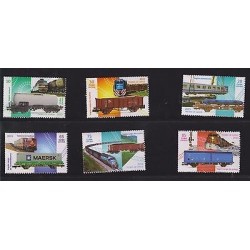 O) 2015 CARIBE, FREIGHT CARS, FREIGHT TRAINS, SET MNH