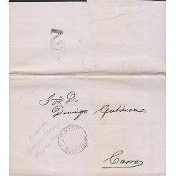 G)1867 MEXICO, SELLO NEGRO, 2 REALES, CIRCULAR FRANCO ZACATECAS MARK, CIRCULATED