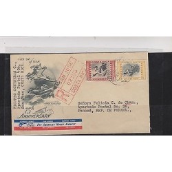 C) 1949, COSTA RICA CIRCULATED COVER, UPU ENGRAVED, PANAMERICAN LABEL XF