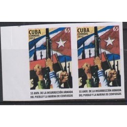 E)2012 CARIBBEAN, PROOF, 55TH ANNIVERSARY OF THE ARMED UPRISING OF THE PEOPLE 