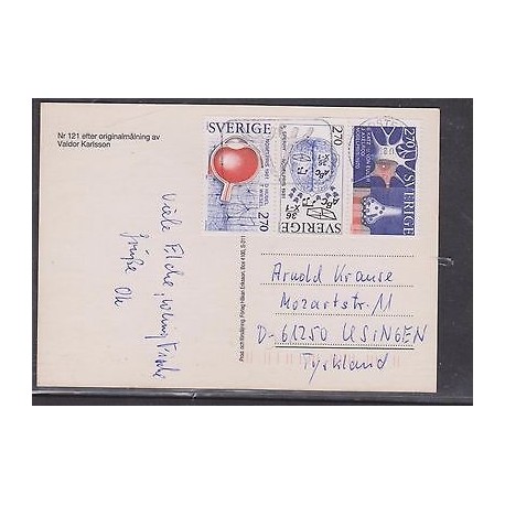 E)1981 SWEDEN, NOBEL PRIZE, SCIENCE, CIRCULATED COVER TO GERMANY, XF