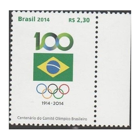RO)2014 BRAZIL, THE BRAZILIAN OLYMPIC COMMITTEE CENTENARY, MNH