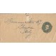 E)CIRCA 1898 USA, 1 CENT GREEN BENJAMIN FRANKIN, PRINTED WRAPPER POSTAL 