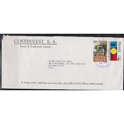 O) 1990 COSTA RICA, OVERPRINT PRO-ACT 7157 CITY OF CHILDREN, COVER TO UNITED STA