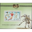 O) 1986 MONGOLIA, FIFA, FOOTBALL WORLD CHAMPIONSHIP, SOUVENIR MNH