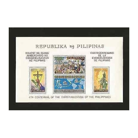E)1965 PHILIPPINES, CENTENARY OF THE EVANGELIZATION OF THE PHILIPPINES