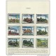 O) 1972 PARAGUAY, LOCOMOTIVE FROM 1829 TO 1924 OF THE WORLD, SET MNH
