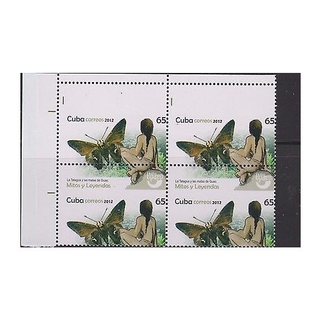 O) 2012 CARIBE, ERROR PERFORATED, MITHS AND LEGENDS, MNH