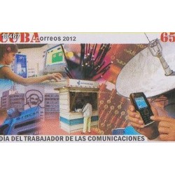RO)2012 CARIBE, DAY OF THE WORKER OF THE COMMUNICATIONS, MNH