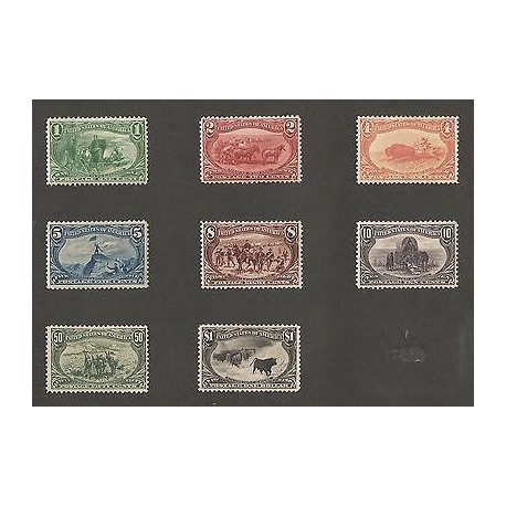 E)1897-1903 USA, TRANS-MISSISIPPI EXPO, WELL CENTERED FRESH, ALMOST COMPLETE SET