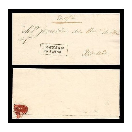E)1831 COLOMBIA, SOPETRAN - ANTIOQUIA, FRANCA BLACK BOX, RRR, EX SANTAMARIA
