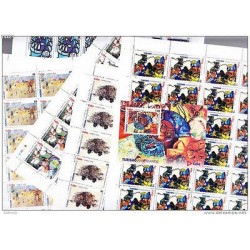 RO)2009 CARIBE,SET IN FULL SHEETS(6),TOURISM EMBLEMS,MNH,WITH S/SHEETS.