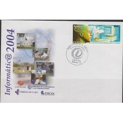 O) 2004 CARIBE,AMERICA UPAEP, COMPUTER AND COMMUNICATIONS, EYES - VISION, FDC XF