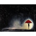 “Lluvia/Rain”Jorge Texeira, Expressionisnm, 39.3 inches x 31.4 inches, 2016