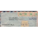O) 1954 URUGUAY, TREE OMBU - PHYTOLACA DIOICA, COVER TO UNITED STATES, XF