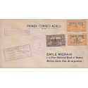 G)1929 PANAMA, AGENCIA POSTAL DE COLON PRIMER VUELO COLON-ARGENTINA PURPLE BOX, 