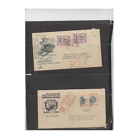 O) 1955 COSTA RICA, INDUSTRY, UPU, AIRMAIL TO PANAMA, XF