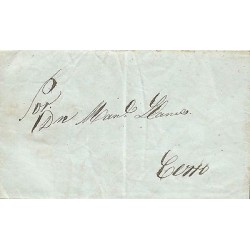 G)1845 PERU, COMPLETE LETTER FROM LIMA TO CERRO, INTERNAL USAGE, XF