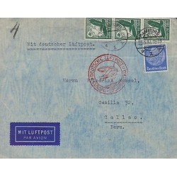 G)1937 GERMANY, PERU INBOUND FLIGHTS, EARTH-SWASTICA-EAGLE, EUROPA-SUOUTH AMERIC