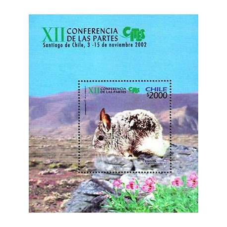 E)2002 CHILE, RABBIT-FLOWERS, XVII CONFERENCIA DE LAS PARTES, S/S, MNH