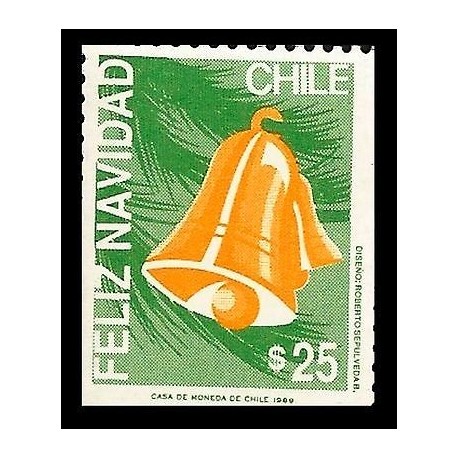 E)1999 CHILE, CHRITSMAS, NATALE, BELL, MNH 
