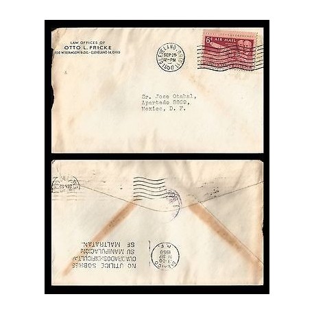 E)1950 UNITED STATES, WILBUR AND ORVILLE WRIGHT, AIR MAIL, AMERICAN AVIATION 