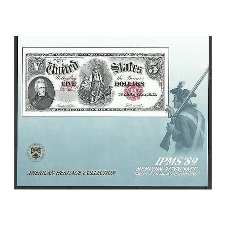O) 1989 UNITED STATES - USA, MODERN PROOF BANKNOTE, ENGRAVING AND PRINTING, AND