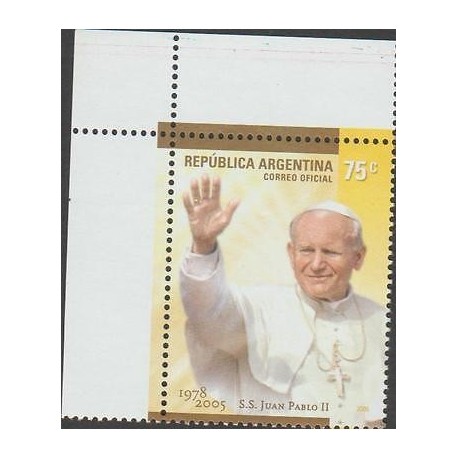 O) 2005 ARGENTINA, POPE JOHN PAUL II - KAROL JOZEF WOJTYLA 1978, MNH