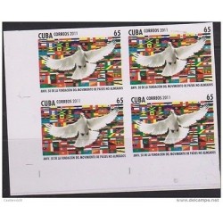 O) 2011 CARIBE, IMPERFORATED 50TH ANNIVERSARY OF NON ALIGNED MOVEMENT, MNH