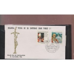 RO)1996 EL SALVADOR, POPE JOHN PAUL II - VISIT, METROPOLITAN CATHEDRAL, ARCHITEC