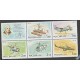 O) 2002 RUSSIA, MODERN HELICOPTERS, OLD, HYDRO HELICOPTER, SET MNH