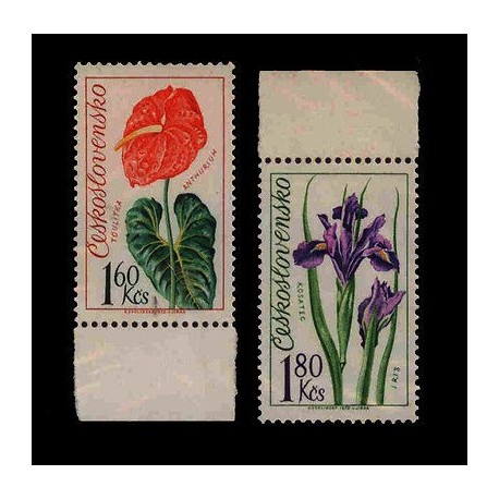 E) 1973 CZECHOSLOVAKIA, FLOWERS, PLANTS, MNH