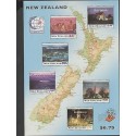 O) 1995 NEW ZEALAND, MAP, ARCHITECTURE, SINGAPURE WORLD STAMP EXHIBITION, MNH