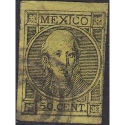 G)1868 MEXICO, FAKE NICE REFERENCE, REGULAR ISSUE, 50 CENTS,  XF