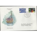 O) 1981 MALAYSIA, OIL, ENERGY PRODUCTION, PLATFORM, FDC USED TO CHICAGO, XF