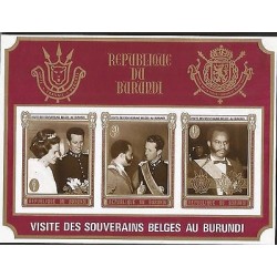 E)1970 BURUNDI, QUEEN FABIOLA AND KING BAUDOUIN OF BELGIUM, BELGIAN SOVEREIGNS