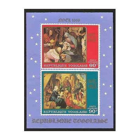 E)1968 TOGO,CHRISTMAS TYPE, ADORATION OF THE MAGI, BY PIETER BRUEGHEL- ADORATION