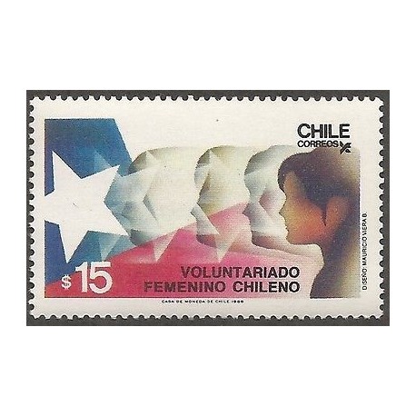 E)1986 CHILE, CHILEAN FEMALE VOLUNTEER, WOMEN, MNH 