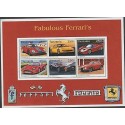 O) 1996 TANZANIA, SPORTS CARS - RACE CARS, FERRARI, SOUVENIR MNH